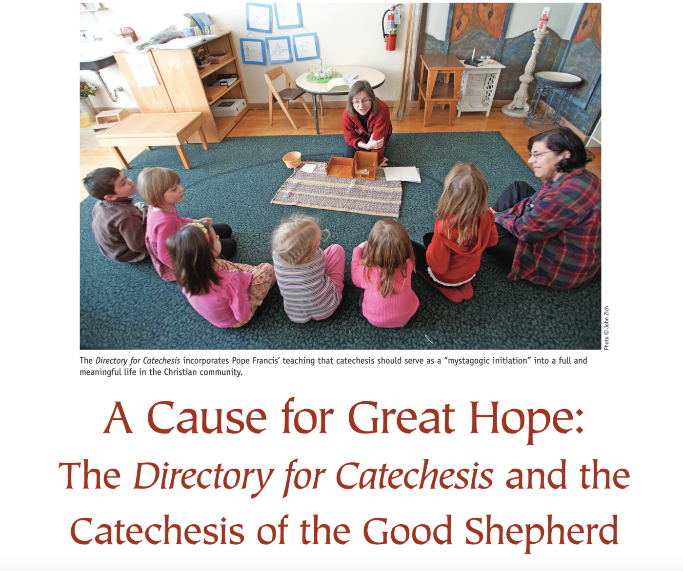 A Cause for Great Hope:The Directory for Catechesis and the Catechesis